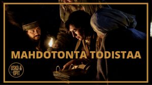 Usko ja Opit sarjan videon kansikuva, jossa tarkastellaan Mormonin kirjan levyjä.