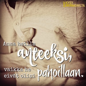 anteeksi pahoillaan